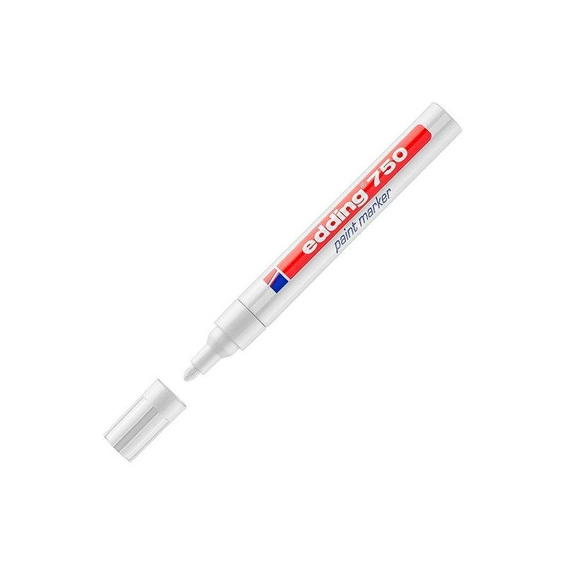 (750-49) EDDING MARCADOR PERMANENTE 750 TINTA OPACA BRILLANTE BLANCO