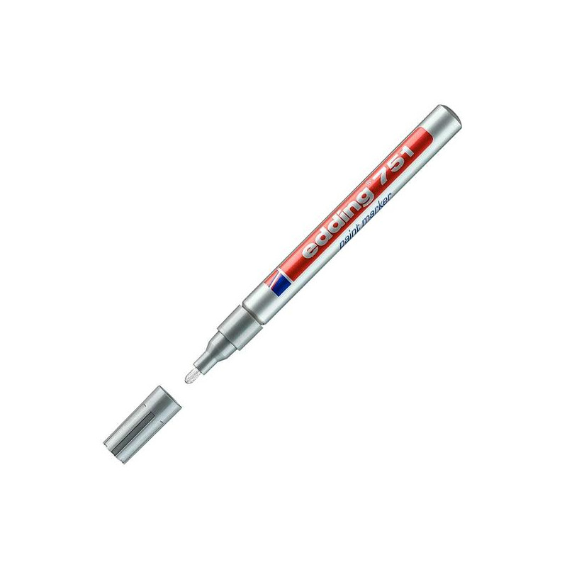 (751-54) EDDING MARCADOR PERMANENTE TINTA OPACA 751 PLATA (751-54) EDDING MARCADOR PERMANENTE TINTA OPACA 751 PLATA