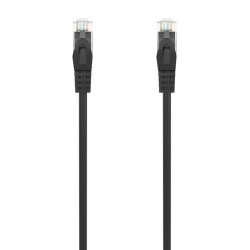(A145-0585) AISENS CABLE DE RED LATIGUILLO RJ45 LSZH CAT.6 UTP AWG24 NEGRO 30 CM