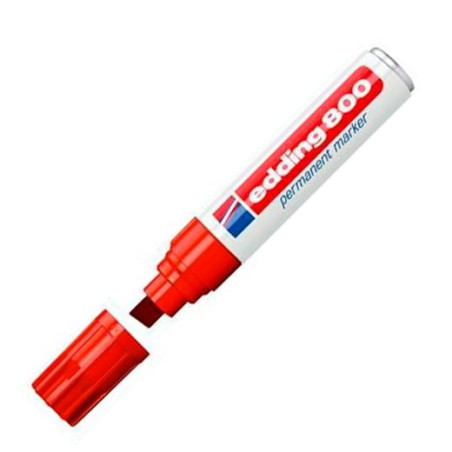 (800-2) EDDING MARCADOR PERMANENTE 800 ROJO