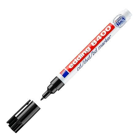 (8400-01) EDDING MARCADOR PERMANENTE 8400 PARA CD/DVD/BDS NEGRO