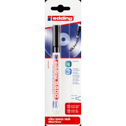 (e-8400-1-1-4001) EDDING MARCADOR PERMANENTE CD/DVD/BDS NEGRO BLÍSTER 1 UD