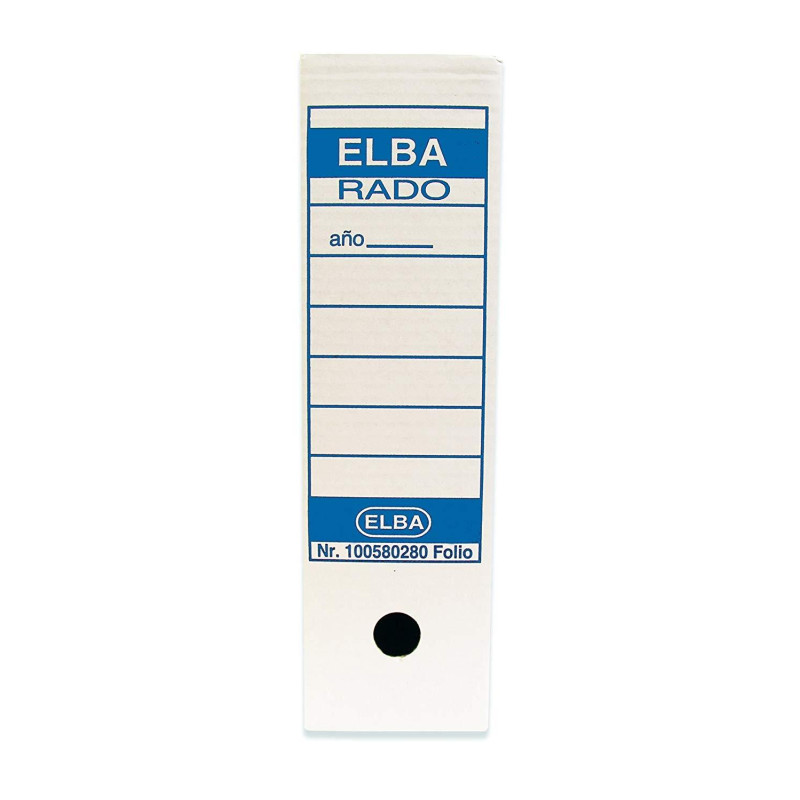 (100580280) ELBA ARCHIVO DEFINITIVO FOLIO LOMO 100MM BLANCO -50U- (100580280) ELBA ARCHIVO DEFINITIVO FOLIO LOMO 100MM BLANCO -50U-