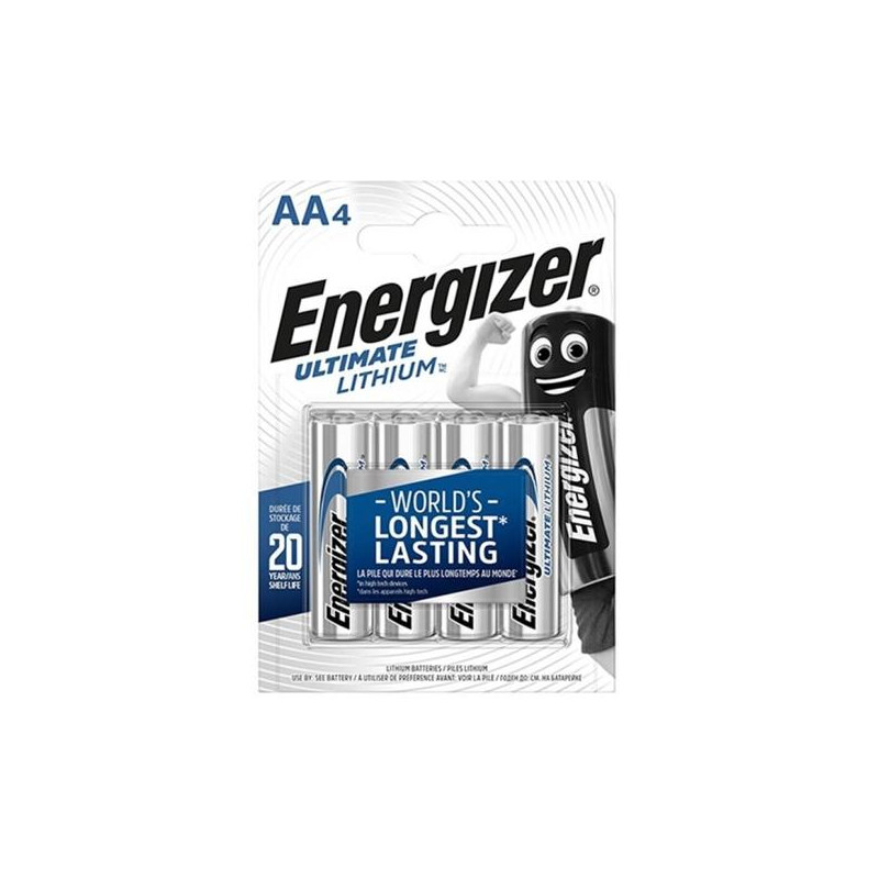 (ENEULTLR6B4) ENERGIZER ULTIMATE LITHIUM PILA LITIO AA L91 FR06 1 (ENEULTLR6B4) ENERGIZER ULTIMATE LITHIUM PILA LITIO AA L91 FR06 1