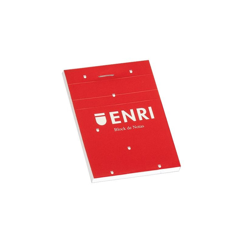 (100101125) ENRI BLOC DE NOTAS GRAPADO 80H A7 LISO T/BLANDA ROJO (100101125) ENRI BLOC DE NOTAS GRAPADO 80H A7 LISO T/BLANDA ROJO