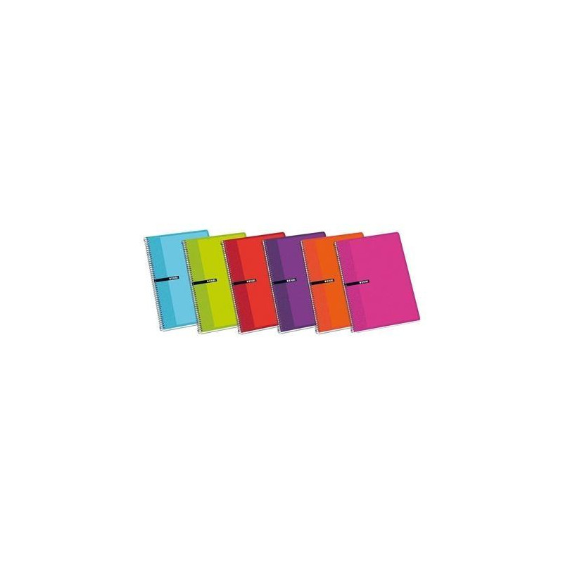 (100430103) ENRI CUADERNO ESPIRAL 80H 1/4 60GR 4X4MM C/MARGEN TAPAS BLANDAS C/SURTIDOS (100430103) ENRI CUADERNO ESPIRAL 80H 1/4 60GR 4X4MM C/MARGEN TAPAS BLANDAS C/SURTIDOS