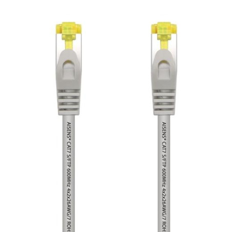 (A146-0333) AISENS CABLE DE RED LATIGUILLO RJ45 LSZH CAT.7 600MHZ S/FTP PIMF AWG26 GRIS 50CM