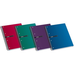 (100435671) ENRI CUADERNO ESPIRAL STATUS MICROPERFORADO 160 HOJAS 5X5 TAPAS EXTRADURAS A4+ COLORES