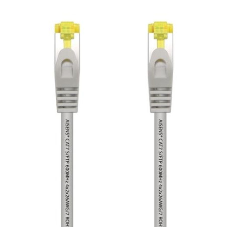 (A146-0334) AISENS CABLE DE RED LATIGUILLO RJ45 LSZH CAT.7 600MHZ S/FTP PIMF AWG26 GRIS 1