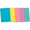 (400150288) ENRI CUADERNO ESPIRAL 1/4 80H 4X4MM C/M TAPA PP C/SURTIDOS PASTEL