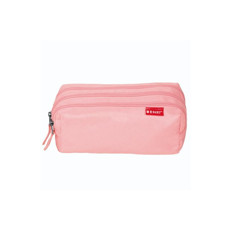 (400195239) ENRI ESTUCHE 3 CREMALLERAS POLIÉSTER ROSA (400195239) ENRI ESTUCHE 3 CREMALLERAS POLIÉSTER ROSA