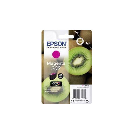 (C13T02F34010) EPSON SINGLEPACK MAGENTA 202 CLARIA PREMIUM INK