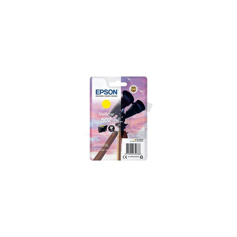 (C13T02V44010) EPSON SINGLEPACK YELLOW 502 INK (XP-5100 (C13T02V44010) EPSON SINGLEPACK YELLOW 502 INK (XP-5100