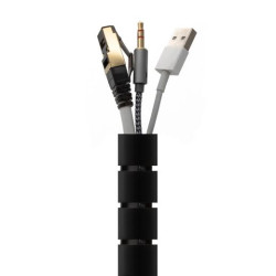 (A151-0604) AISENS ORGANIZADOR DE CABLE EN ESPIRAL 25MM NEGRO 2