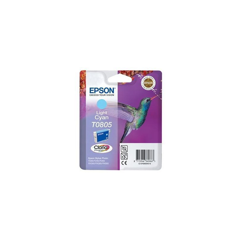 (C13T08054011) EPSON STYLUS PHOTO R-265/360/RX-560/585/685 CARTUCHO CIAN CLARO (C13T08054011) EPSON STYLUS PHOTO R-265/360/RX-560/585/685 CARTUCHO CIAN CLARO