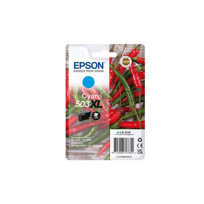 (C13T09R24010) EPSON TINTA CIAN XP-5200 (C13T09R24010) EPSON TINTA CIAN XP-5200