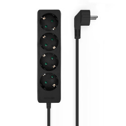 (A154-0534) AISENS REGLETA DE ENCHUFES CON 4 TOMAS SIN INTERRUPTOR CABLE 1