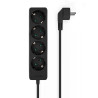 (A154-0534) AISENS REGLETA DE ENCHUFES CON 4 TOMAS SIN INTERRUPTOR CABLE 1