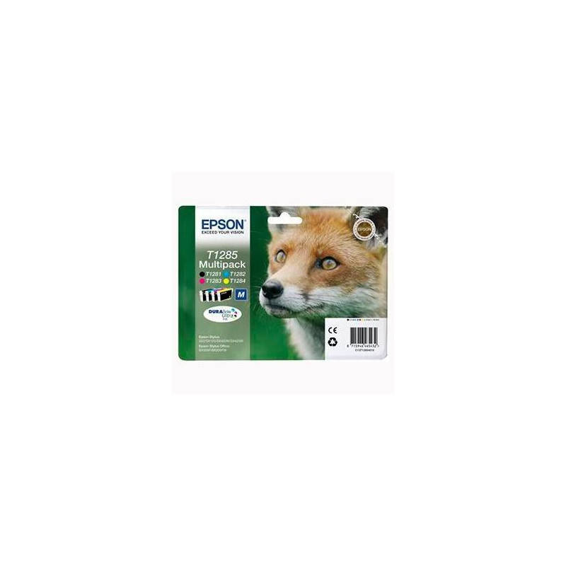 (C13T12854012) EPSON TINTA BK / C / M / Y - STYLUS S22/SX125/SX 235W /420W/425W/ OFFICE BX305 (PACK 4) (C13T12854012) EPSON TINTA BK / C / M / Y - STYLUS S22/SX125/SX 235W /420W/425W/ OFFICE BX305 (PACK 4)