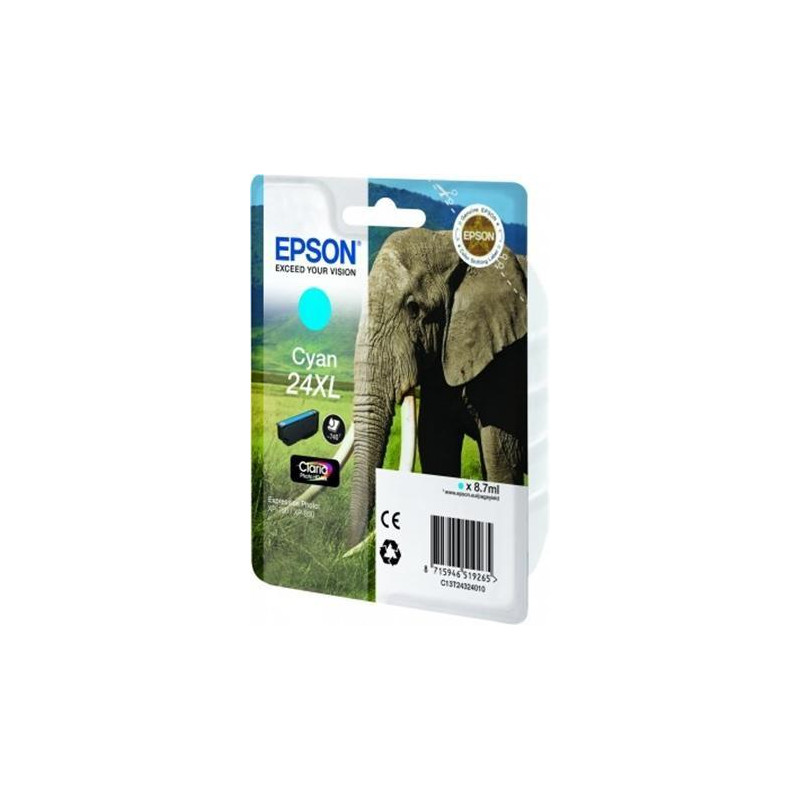 (C13T24324012) EPSON TINTA CIAN CLARIA PHOTO HD INK EXPRESSION PHOTO XP-950 - 24XL (C13T24324012) EPSON TINTA CIAN CLARIA PHOTO HD INK EXPRESSION PHOTO XP-950 - 24XL
