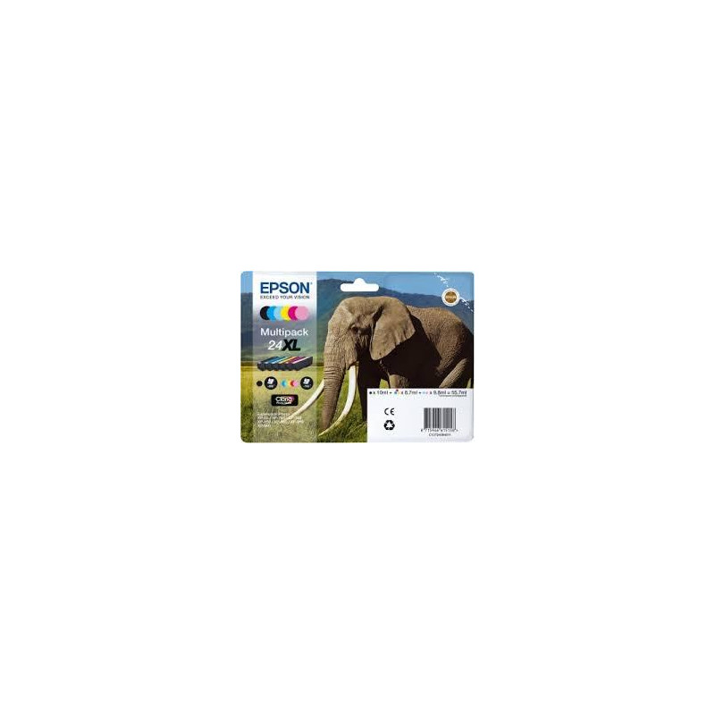 (C13T24384011) EPSON TINTA BK/C/M/Y/C CLARO / M CLARO CLARIA PHOTO HD INK EXPRESSION PHOTO XP-950 - 24XL (MULTIPACK 6) (C13T24384011) EPSON TINTA BK/C/M/Y/C CLARO / M CLARO CLARIA PHOTO HD INK EXPRESSION PHOTO XP-950 - 24XL (MULTIPACK 6)