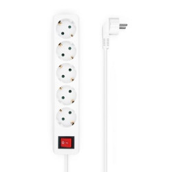 (A154-0651) AISENS BASE MULTIPLE 5 TOMAS CON INTERRUPTOR CON CABLE 3X1