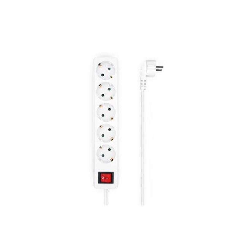 (A154-0651) AISENS BASE MULTIPLE 5 TOMAS CON INTERRUPTOR CON CABLE 3X1 (A154-0651) AISENS BASE MULTIPLE 5 TOMAS CON INTERRUPTOR CON CABLE 3X1