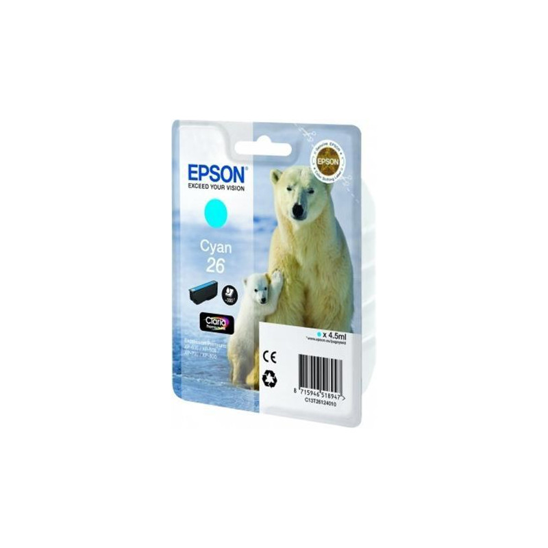 (C13T26124012) EPSON TINTA CIAN CLARIA PREMIUM XP 510 520 600 605 610 615 620 625 700 710 720 800 810 820 - 26 (C13T26124012) EPSON TINTA CIAN CLARIA PREMIUM XP 510 520 600 605 610 615 620 625 700 710 720 800 810 820 - 26
