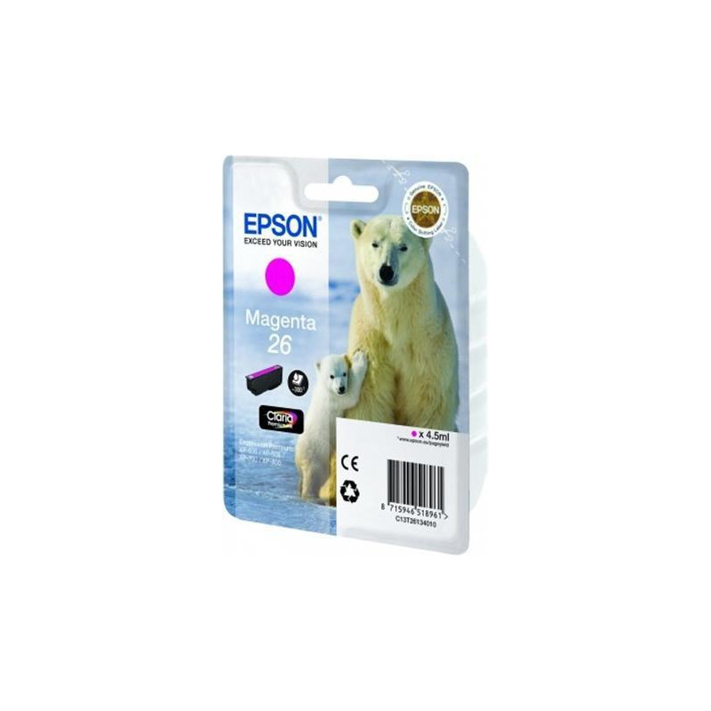 (C13T26134012) EPSON TINTA MAGENTA CLARIA PREMIUM XP 510 520 600 605 610 615 620 625 700 710 720 800 810 820 - 26 (C13T26134012) EPSON TINTA MAGENTA CLARIA PREMIUM XP 510 520 600 605 610 615 620 625 700 710 720 800 810 820 - 26