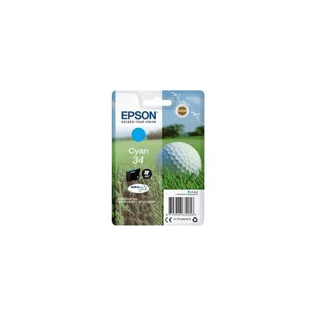 (C13T34624010) EPSON SINGLEPACK CYAN 34 DURABRITE ULTRA INK