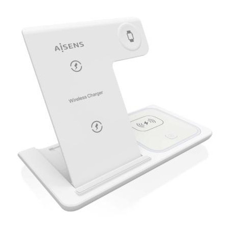 (ASCH-15W3WC044-W) AISENS CARGADOR INALAMBRICO USB-C 3 EN 1 DE 15W MOVIL