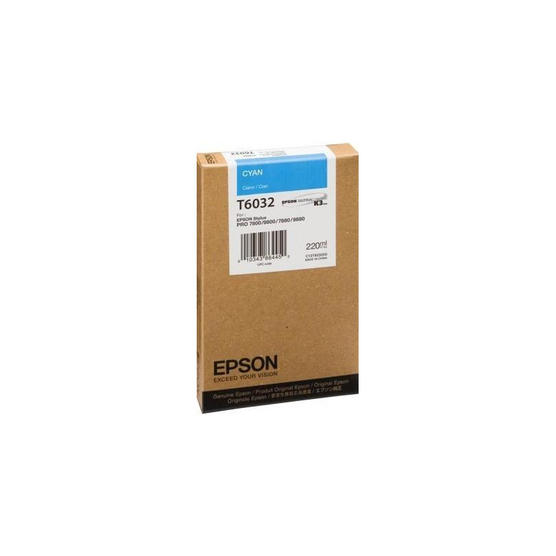 (C13T603200) EPSON GF STYLUS PRO 7880 9880 7800 9800 CARTUCHO CIAN (C13T603200) EPSON GF STYLUS PRO 7880 9880 7800 9800 CARTUCHO CIAN