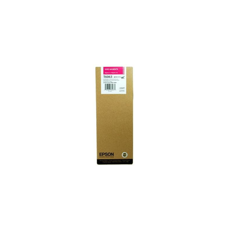 (C13T606300) EPSON TINTA MAGENTA VIVO GF STYLUS PHOTO 4880 *ALTA CAPACIDAD* (C13T606300) EPSON TINTA MAGENTA VIVO GF STYLUS PHOTO 4880 *ALTA CAPACIDAD*