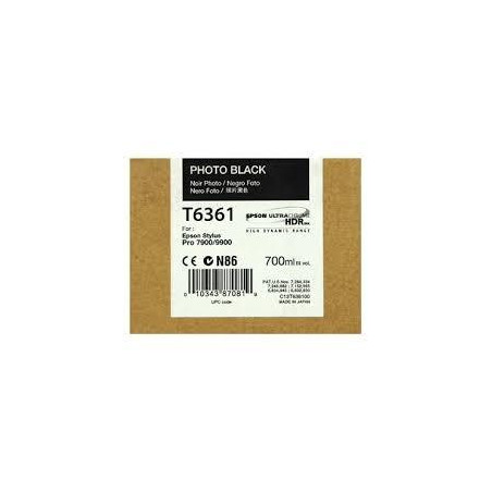 (C13T636100) EPSON GF STYLUS PHOTO 7900/9900 CARTUCHO NEGRO FOTO