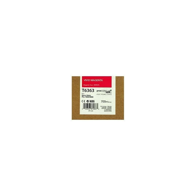 (C13T636300) EPSON GF STYLUS PHOTO 7900/9900 CARTUCHO MAGENTA VIVO (C13T636300) EPSON GF STYLUS PHOTO 7900/9900 CARTUCHO MAGENTA VIVO