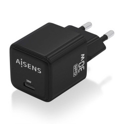(ASCH-30W1P036-BK) AISENS CARGADOR GAN 30W