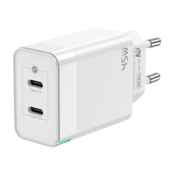 (ASCH-45W2P005-W) AISENS CARGADOR GAN 45W