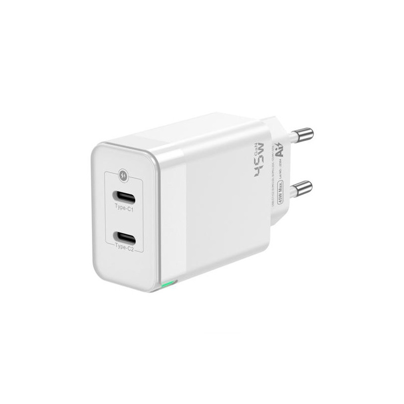 (ASCH-45W2P005-W) AISENS CARGADOR GAN 45W (ASCH-45W2P005-W) AISENS CARGADOR GAN 45W