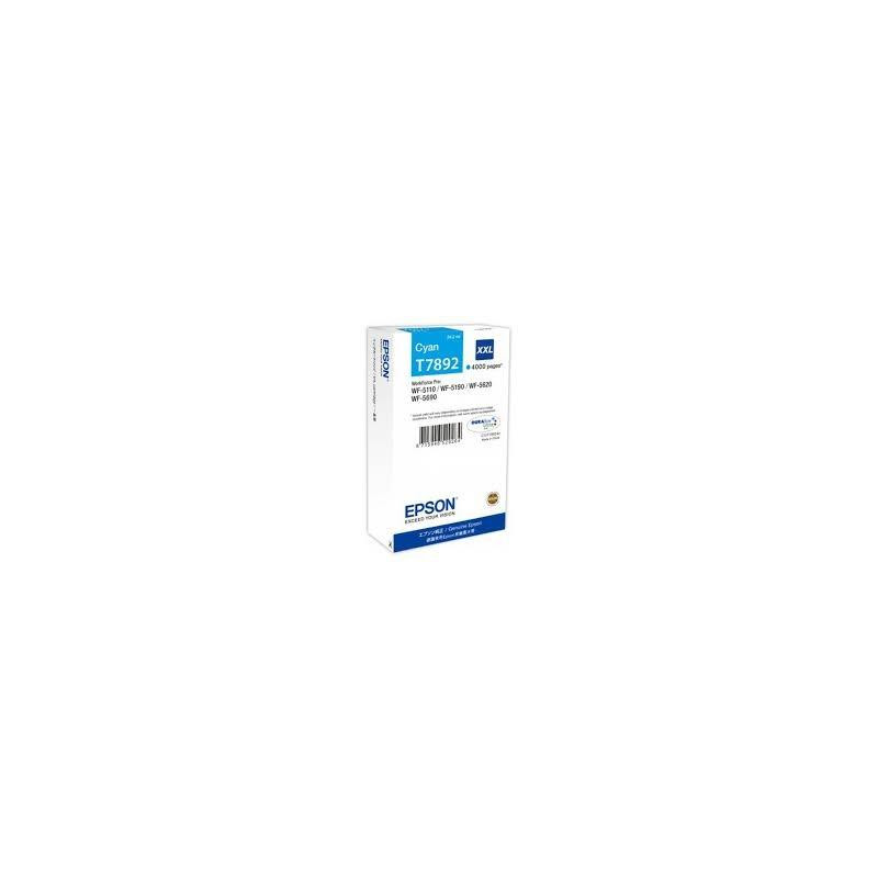 (C13T789240) EPSON CARTUCHO CIAN XXL 4000 PAGINAS WORKFORCE PRO WF-5XXX SERIES (C13T789240) EPSON CARTUCHO CIAN XXL 4000 PAGINAS WORKFORCE PRO WF-5XXX SERIES
