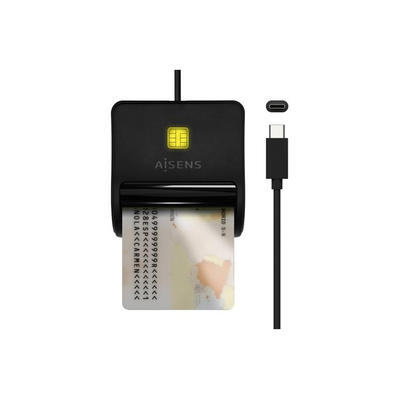 (ASCR-SN03C-BK) AISENS LECTOR DE TARJETAS INTELIGENTE DNI (ASCR-SN03C-BK) AISENS LECTOR DE TARJETAS INTELIGENTE DNI