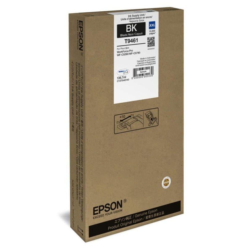 (C13T946140) EPSON TINTA NEGRO WORKFORCE PRO WF-C5290DW (C13T946140) EPSON TINTA NEGRO WORKFORCE PRO WF-C5290DW
