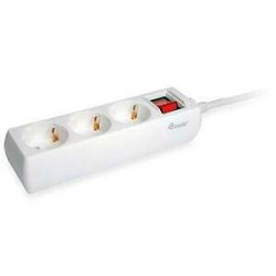 (245551) EQUIP REGLETA CON 3 TOMAS CABLE DE 1´5 METROS Y BOTÓN DE APAGADO Y ENCENDIDO