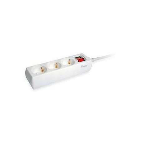 (245551) EQUIP REGLETA CON 3 TOMAS CABLE DE 1´5 METROS Y BOTÓN DE APAGADO Y ENCENDIDO