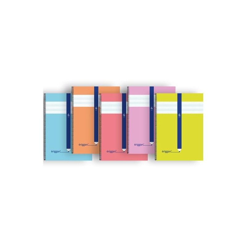 (NSFB4) ERIGGAN CUADERNO ESPIRAL 80H FOLIO 70GR 4X4MM TAPA CARTONCILLO C/SURTIDOS (NSFB4) ERIGGAN CUADERNO ESPIRAL 80H FOLIO 70GR 4X4MM TAPA CARTONCILLO C/SURTIDOS