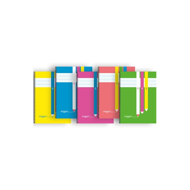 (NSFP3) ERIGGAN CUADERNO ESPIRAL 80H FOLIO 90GR 3X3MM TAPA PP C/SURTIDOS (NSFP3) ERIGGAN CUADERNO ESPIRAL 80H FOLIO 90GR 3X3MM TAPA PP C/SURTIDOS