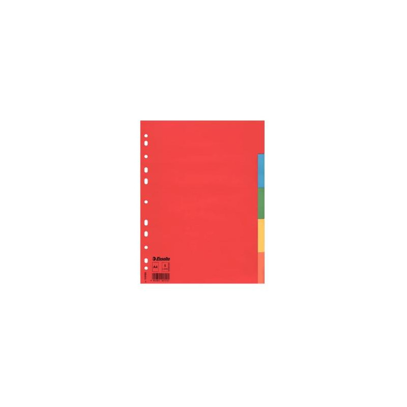(100199) ESSELTE SEPARADORES MULTITALADRO CARTÓN A4 5 POSICIONES COLORES (100199) ESSELTE SEPARADORES MULTITALADRO CARTÓN A4 5 POSICIONES COLORES