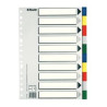 (11610) ESSELTE SEPARADORES 10 POSICIONES FOLIO PP COLORES CON CARÁTULA ÍNDICE CARTÓN BLANCO / NEGRO