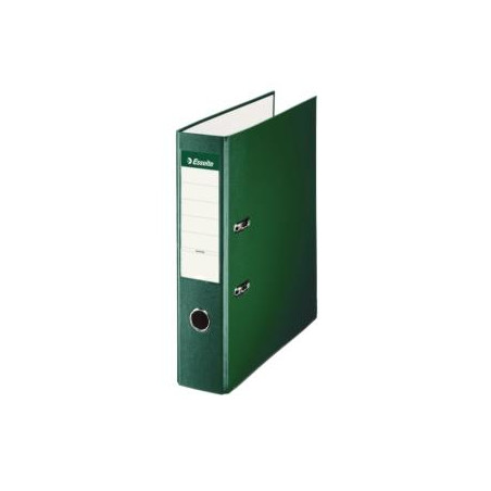 (42302) ESSELTE ARCHIVADOR PALANCA FOLIO LOMO ANCHO PP INTERIOR FORRADO EN PAPEL RADO CANTONERAS VERDE