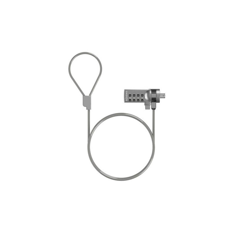 (ASLK-D40N01-SL) AISENS CABLE DE SEGURIDAD CON CERRADURA DE COMBINACION PARA ORDENADOR (ASLK-D40N01-SL) AISENS CABLE DE SEGURIDAD CON CERRADURA DE COMBINACION PARA ORDENADOR