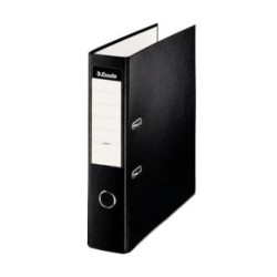 (42304) ESSELTE ARCHIVADOR PALANCA FOLIO LOMO ANCHO PP INTERIOR FORRADO EN PAPEL RADO CANTONERAS NEGRO